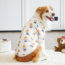 Load image into Gallery viewer, 7.5-45kg Fashion Bear Patttern Pet Dog Cat T-shirt Pure Cotton Dog Clothes for French Bulldog Mediun Large Dogs Soft Breathable
