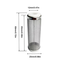Load image into Gallery viewer, 12/16mm Aquarium Inflow Inlet Filter Stainless Steel Mesh Net Guard Fish Tank Filter Accesories Intake Strainer Prefilter Cover
