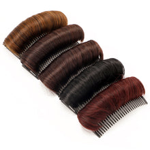 Load image into Gallery viewer, Women Invisible Fluffy Hair Pad Wig Cushion Stable Hair Roots Volumizing Fiber Insert Comb Heightening Artifact Hairstyle Tool
