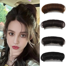 Load image into Gallery viewer, Women Invisible Fluffy Hair Pad Wig Cushion Stable Hair Roots Volumizing Fiber Insert Comb Heightening Artifact Hairstyle Tool
