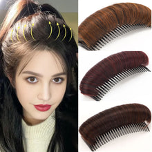 Load image into Gallery viewer, Women Invisible Fluffy Hair Pad Wig Cushion Stable Hair Roots Volumizing Fiber Insert Comb Heightening Artifact Hairstyle Tool
