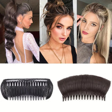 Load image into Gallery viewer, Women Invisible Fluffy Hair Pad Wig Cushion Stable Hair Roots Volumizing Fiber Insert Comb Heightening Artifact Hairstyle Tool
