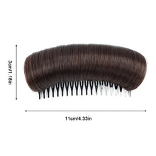 Load image into Gallery viewer, Women Invisible Fluffy Hair Pad Wig Cushion Stable Hair Roots Volumizing Fiber Insert Comb Heightening Artifact Hairstyle Tool

