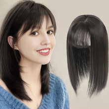 Load image into Gallery viewer, Synthetic Women's Wig Piece Thin Bangs Increase Amount of Hair Clip-in Extensions Wig High Temperature Fiber Synthetic Bangs
