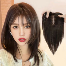 Load image into Gallery viewer, Synthetic Women's Wig Piece Thin Bangs Increase Amount of Hair Clip-in Extensions Wig High Temperature Fiber Synthetic Bangs
