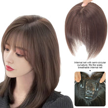 Load image into Gallery viewer, Synthetic Women's Wig Piece Thin Bangs Increase Amount of Hair Clip-in Extensions Wig High Temperature Fiber Synthetic Bangs
