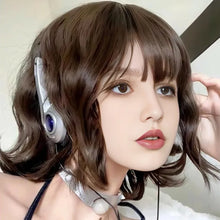 Load image into Gallery viewer, Black Short Curly Hair Wig for Women High Temperature Fiber Synthetic Natural Big Wave Fashion Ladies Wig
