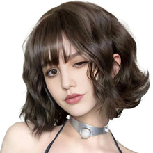 Load image into Gallery viewer, Black Short Curly Hair Wig for Women High Temperature Fiber Synthetic Natural Big Wave Fashion Ladies Wig
