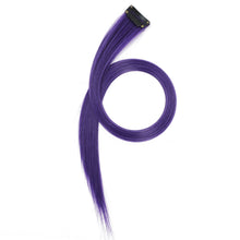 Load image into Gallery viewer, 6Pcs/pack Colorful Long Straight Hair Pieces Synthetic Clip-in Hair Extensions Synthetic High Temperature Fiber Wig for Daily Use Party
