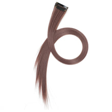 Load image into Gallery viewer, 6Pcs/pack Colorful Long Straight Hair Pieces Synthetic Clip-in Hair Extensions Synthetic High Temperature Fiber Wig for Daily Use Party
