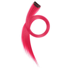 Load image into Gallery viewer, 6Pcs/pack Colorful Long Straight Hair Pieces Synthetic Clip-in Hair Extensions Synthetic High Temperature Fiber Wig for Daily Use Party
