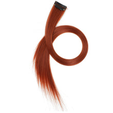 Load image into Gallery viewer, 6Pcs/pack Colorful Long Straight Hair Pieces Synthetic Clip-in Hair Extensions Synthetic High Temperature Fiber Wig for Daily Use Party
