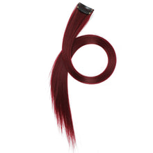 Load image into Gallery viewer, 6Pcs/pack Colorful Long Straight Hair Pieces Synthetic Clip-in Hair Extensions Synthetic High Temperature Fiber Wig for Daily Use Party
