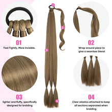 Load image into Gallery viewer, 22-32Inch Synthetic Braided Ponytail Wig With Elastic Rubber Band Fake Ponytail Hair Extension Wrapped Around Hair Accessories
