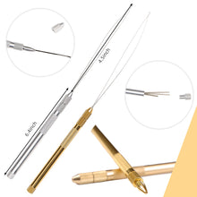 Load image into Gallery viewer, 3-in-1 Alloy Hook Needle Wig Making Tools Hair Extension Tools For Lace Wig Making Micro Ring Hair Crochet Needles 3 Hook + 1 Loop
