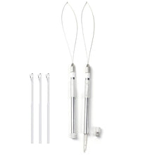 Load image into Gallery viewer, 3-in-1 Alloy Hook Needle Wig Making Tools Hair Extension Tools For Lace Wig Making Micro Ring Hair Crochet Needles 3 Hook + 1 Loop
