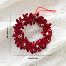 Load image into Gallery viewer, Flannel Surface Red Bow Christmas Tree Decoration 3D Plastic Ornament Fake Snow Winter Decorations for Home 2026 New Year
