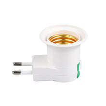 Load image into Gallery viewer, E27 Light Lamp Bulbs Socket Base Holder with Switch EU/US Plug Adapter ON/OFF Standard Screw-in Socket Outlet Converter
