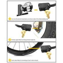 Load image into Gallery viewer, Multi-function Car Tire Air Chuck Inflator Pump Valve Connector Car Tyre Wheel Valve Brass Clip-on Adapter for Inflatable Pump
