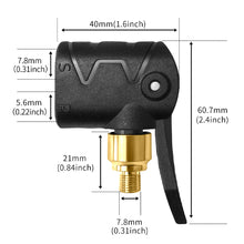 Load image into Gallery viewer, Multi-function Car Tire Air Chuck Inflator Pump Valve Connector Car Tyre Wheel Valve Brass Clip-on Adapter for Inflatable Pump
