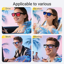 Load image into Gallery viewer, 5.4 Smart Bluetooth Glasses with AI Translation and Voice Assistant Adjustable Lens Tint Long-Endurance Outdoor Sports Headphones
