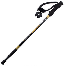 Load image into Gallery viewer, 130CM Three-Section Retractable Carbon Shock Absorption Trekking Pole Travel Hiking Skiing Walking Stick
