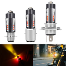 Load image into Gallery viewer, Motorcycle Headlight LED H4 H6 BA20D P15D H4 Four Colors Headlight Projector Lens Bulb Motor Driving Lights DRL Front Lamp
