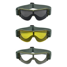 Load image into Gallery viewer, Tactical Goggles Anti-Impact Shooting Glasses Strap Fixation Windproof UV Protection Outdoor Cycling Sunglasses - X800

