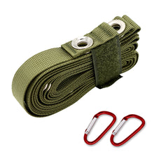 Load image into Gallery viewer, 315*2CM Outdoor Camping Tarp Extension Belt with Carabiner Multifunctional Adjustable Hanging Rope
