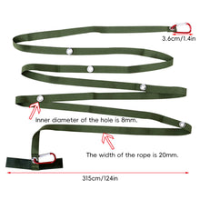 Load image into Gallery viewer, 315*2CM Outdoor Camping Tarp Extension Belt with Carabiner Multifunctional Adjustable Hanging Rope
