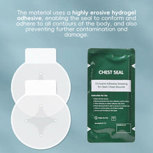 Load image into Gallery viewer, 1PC 4-Hole Chest Seal Hydrogel Chest Trauma Dressing for Wilderness First Aid and Emergency Protection
