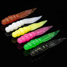 Load image into Gallery viewer, 20PCS 0.3G/3.5CM Floating Willow Leaf Flat Tail Soft Lures TPE High-Elasticity Scented Bait for Bass Perch Fishing

