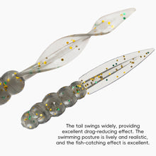 Load image into Gallery viewer, 20PCS 0.3G/3.5CM Floating Willow Leaf Flat Tail Soft Lures TPE High-Elasticity Scented Bait for Bass Perch Fishing
