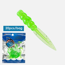 Load image into Gallery viewer, 20PCS 0.3G/3.5CM Floating Willow Leaf Flat Tail Soft Lures TPE High-Elasticity Scented Bait for Bass Perch Fishing
