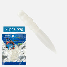 Load image into Gallery viewer, 20PCS 0.3G/3.5CM Floating Willow Leaf Flat Tail Soft Lures TPE High-Elasticity Scented Bait for Bass Perch Fishing

