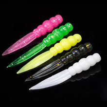 Load image into Gallery viewer, 20PCS 0.3G/3.5CM Floating Willow Leaf Flat Tail Soft Lures TPE High-Elasticity Scented Bait for Bass Perch Fishing
