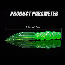Load image into Gallery viewer, 20PCS 0.3G/3.5CM Floating Willow Leaf Flat Tail Soft Lures TPE High-Elasticity Scented Bait for Bass Perch Fishing
