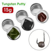 Load image into Gallery viewer, 15G Tungsten Putty Weight Moldable Soft Sinker High Purity for Fast Float Adjustment European Carp Fishing Accessories
