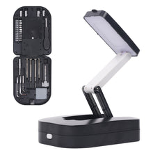 Load image into Gallery viewer, Multifunctional Tool Kit with Foldable LED Desk Lamp Portable Home Outdoor Emergency Repair Tool Set
