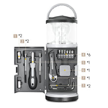 Load image into Gallery viewer, Multifunctional Outdoor Camping Lamp With Toolbox Portable LED Work Light Household Emergency Repair Hardware Tools
