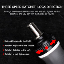 Load image into Gallery viewer, 8-in-1 Multifunctional Ratchet Screwdriver 360° Multi-Angle Retractable Hidden Design Portable Screwdriver Set
