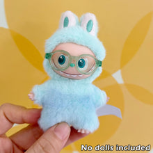 Load image into Gallery viewer, For V4 Labubu Glasses 6.5cm Cute Plastic Glasses for 10.5cm Labubu 4.0 Dolls Toy Glasses Accessories
