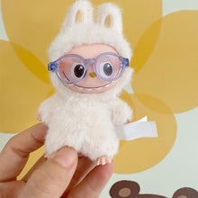 Load image into Gallery viewer, For V4 Labubu Glasses 6.5cm Cute Plastic Glasses for 10.5cm Labubu 4.0 Dolls Toy Glasses Accessories

