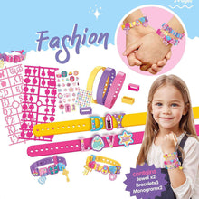 Load image into Gallery viewer, DIY Bracelet Making Girls Jewelry Making Set Personalized Name Bracelet Assorted Cartoon &amp; Christmas Charms Friendship Bracelets Kit Gift for Girls
