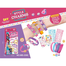 Load image into Gallery viewer, DIY Bracelet Making Girls Jewelry Making Set Personalized Name Bracelet Assorted Cartoon &amp; Christmas Charms Friendship Bracelets Kit Gift for Girls
