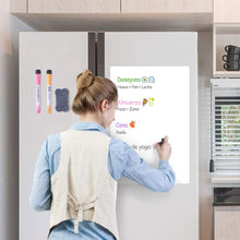 Load image into Gallery viewer, Magnet PET Nano Soft Whiteboard Erasable Creative DIY Fridge Magnets Kitchen Decoration Strong Magnetic Force Remind Memo Pad
