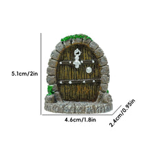 Load image into Gallery viewer, Fairy Door for Terrarium Miniature Wooden Door Decor Dollhouse Fairy Garden Mini Door Aquarium Fairy Garden Accessory
