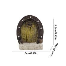 Load image into Gallery viewer, Fairy Door for Terrarium Miniature Wooden Door Decor Dollhouse Fairy Garden Mini Door Aquarium Fairy Garden Accessory
