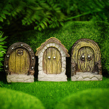 Load image into Gallery viewer, Fairy Door for Terrarium Miniature Wooden Door Decor Dollhouse Fairy Garden Mini Door Aquarium Fairy Garden Accessory
