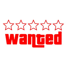 Load image into Gallery viewer, Reflective Wanted Star Car Motorcycle Sticker Decal Sticker Decoration Decals Vinyl Waterproof

